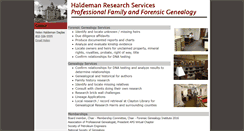 Desktop Screenshot of haldemanresearchservices.com